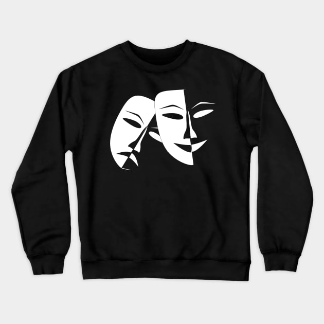 Best Birthday Gift for Actor or Aspiring Actor.  Perfect for Male/Female on Graduation or any Occasion Crewneck Sweatshirt by MadArting1557